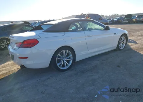 2012 BMW 640I из США, поврежденный, VIN WBALW7C56CC618564